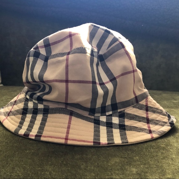 vintage check bucket hat